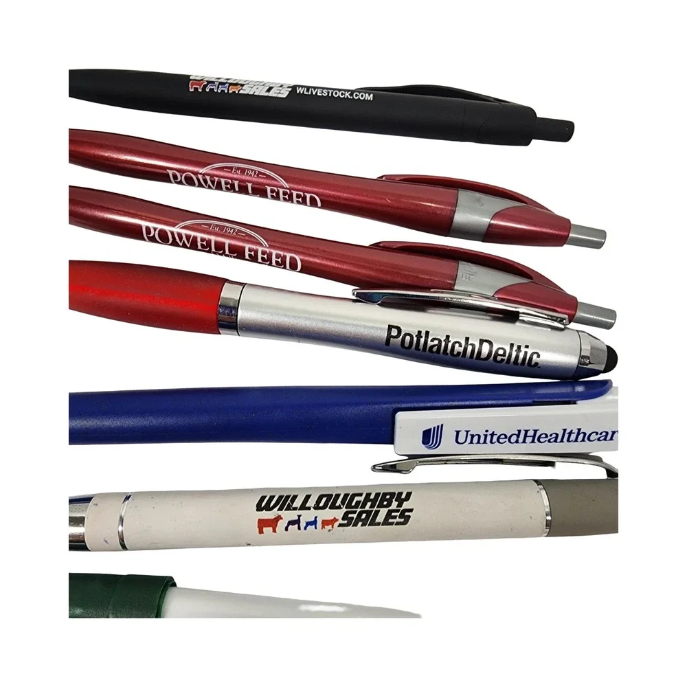 Lot of 8 Promotional Pens United Healthcare Powell Feed PotlatchDeltic F4